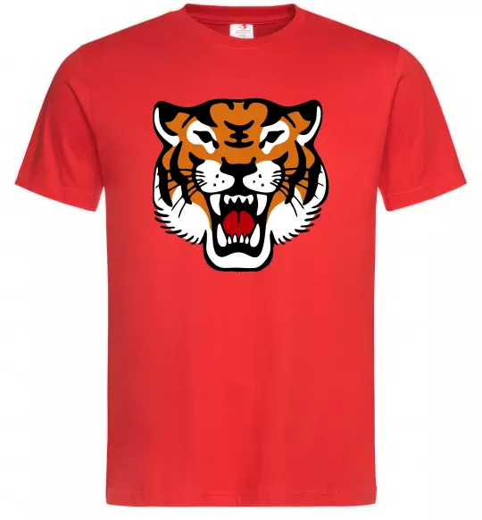 Мужская футболка Tiger oldschool Красный фото