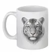 Чашка керамическая Білий тигр Белый фото