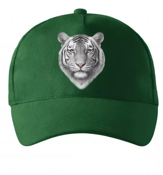 Кепка Білий тигр Темно-зеленый фото