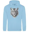 Мужская толстовка (худи) Білий тигр Голубой фото