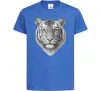 Детская футболка Білий тигр Ярко-синий фото