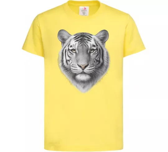 Детская футболка Білий тигр Лимонный фото