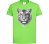 Детская футболка Білий тигр Лаймовый фото