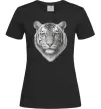 Женская футболка Білий тигр Черный фото