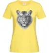 Женская футболка Білий тигр Лимонный фото