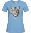 Женская футболка Білий тигр Голубой фото