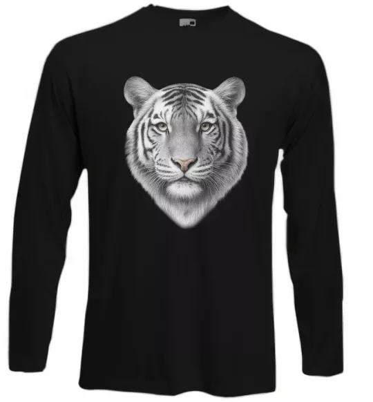 Лонгслив Білий тигр Черный фото