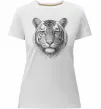 Жіноча преміум футболка Білий тигр Білий фото