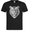 Мужская футболка Білий тигр Черный фото