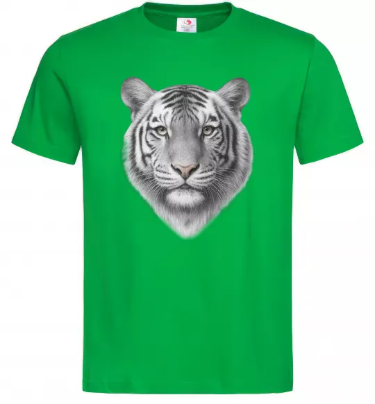 Мужская футболка Білий тигр Зеленый фото