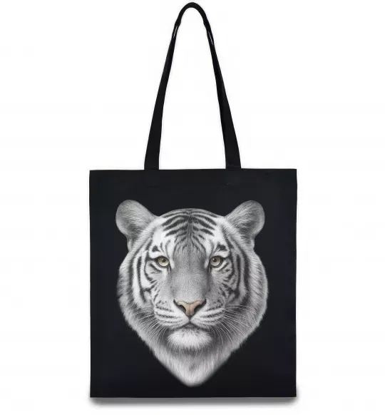 Эко-сумка Білий тигр Черный фото