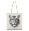 Эко-сумка Білий тигр Бежевый фото