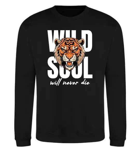 Свитшот Wild soul Черный фото