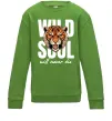Детский Свитшот Wild soul Лаймовый фото