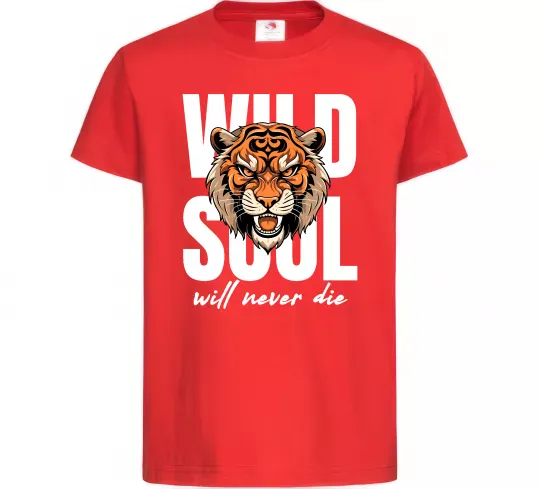 Дитяча футболка Wild soul Червоний фото