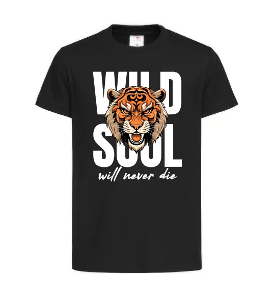 Детская футболка Wild soul Черный фото