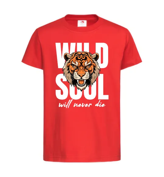 Детская футболка Wild soul Красный фото