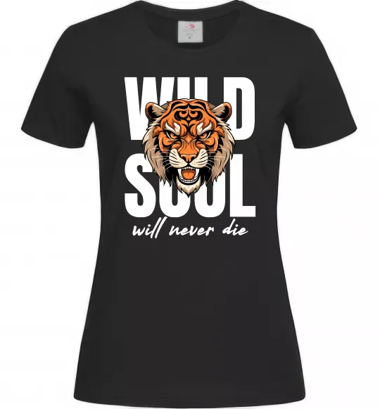 Жіноча футболка Wild soul Чорний фото