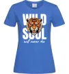 Жіноча футболка Wild soul Яскраво-синій фото