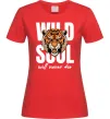 Жіноча футболка Wild soul Червоний фото