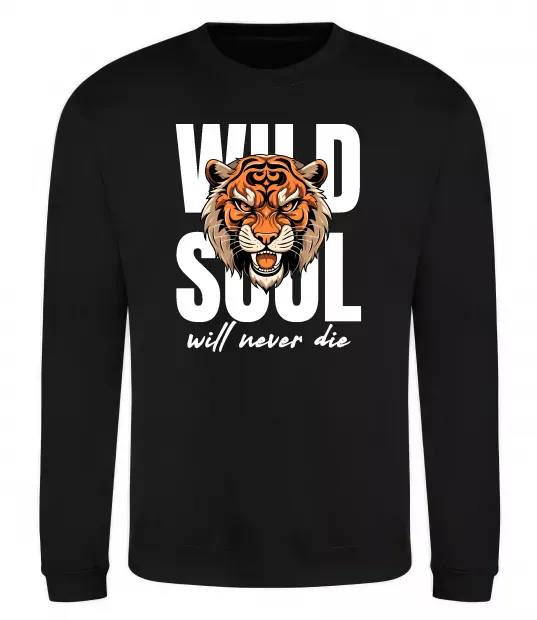 Свитшот Wild soul Черный фото