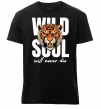 Мужская премиум футболка Wild soul Черный фото