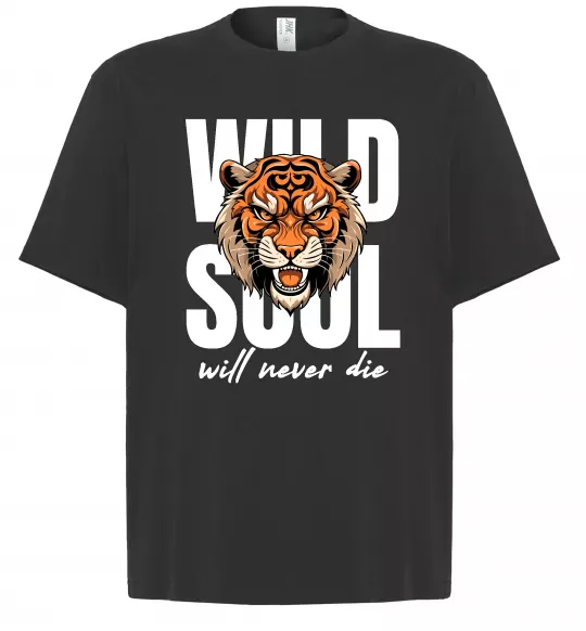 Футболка Оверсайз Wild soul Черный фото