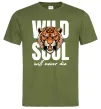 Чоловіча футболка Wild soul Оливковий фото