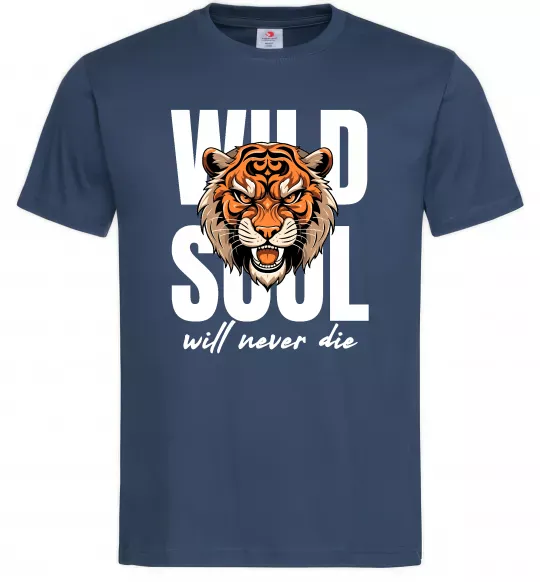 Чоловіча футболка Wild soul Темно-синій фото