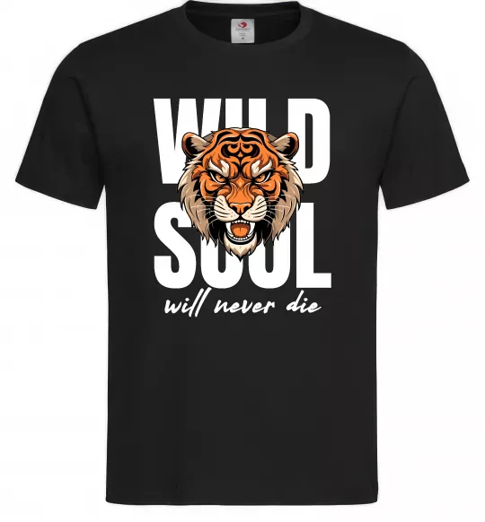 Чоловіча футболка Wild soul Чорний фото