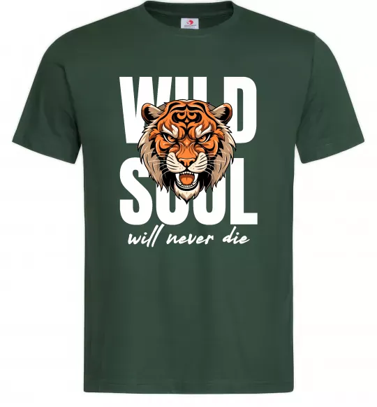 Чоловіча футболка Wild soul Темно-зелений фото