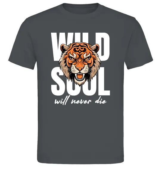 Чоловіча футболка Wild soul Графіт фото