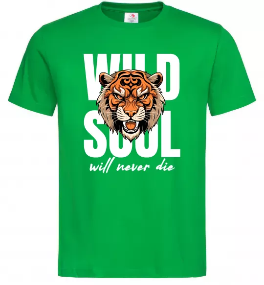 Чоловіча футболка Wild soul Зелений фото