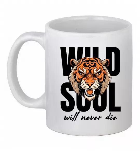 Чашка керамічна Wild soul Білий фото