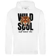 Мужская толстовка (худи) Wild soul Белый фото