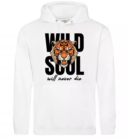 Женская толстовка (худи) Wild soul Белый фото