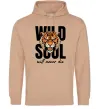 Женская толстовка (худи) Wild soul Песочный фото