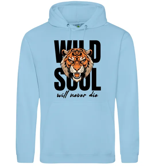 Женская толстовка (худи) Wild soul Голубой фото