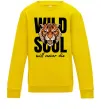 Детский Свитшот Wild soul Солнечно желтый фото