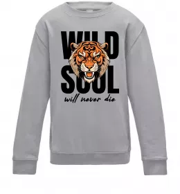 Детский Свитшот Тигриця й тигреня Лаймовый фото