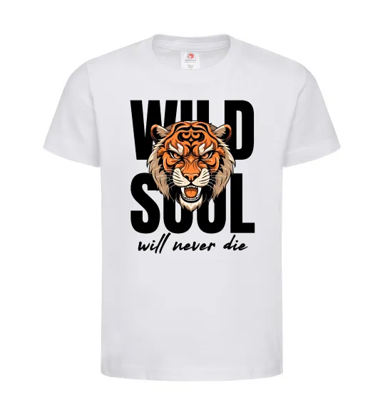 Детская футболка Wild soul Белый фото