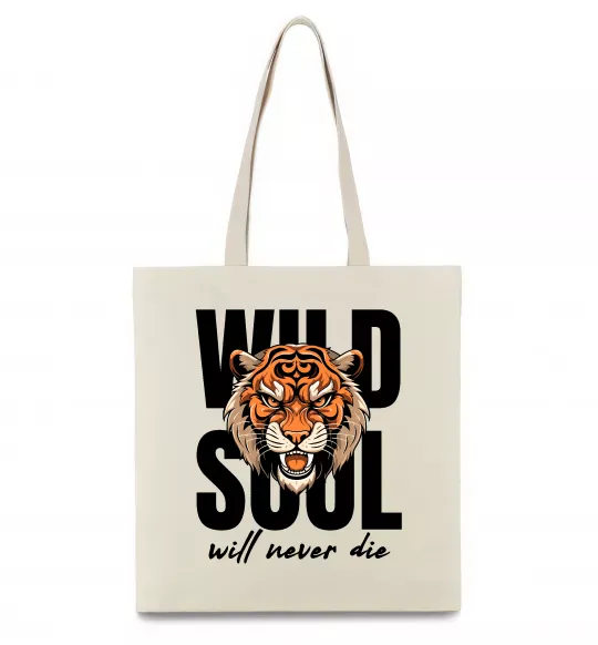 Эко-сумка Wild soul Бежевый фото