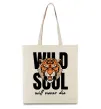 Эко-сумка Wild soul Бежевый фото
