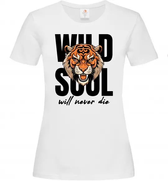 Жіноча футболка Wild soul Білий фото