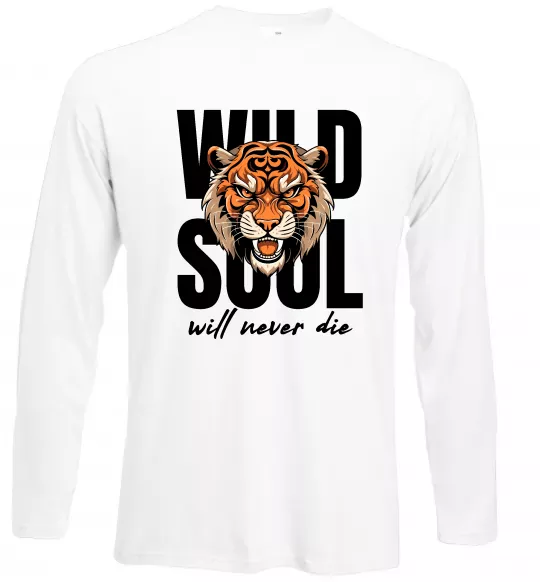 Лонгслів Wild soul Білий фото