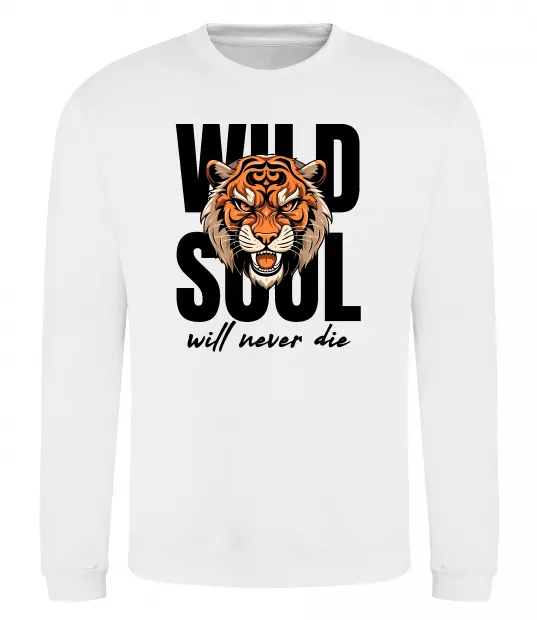 Свитшот Wild soul Белый фото