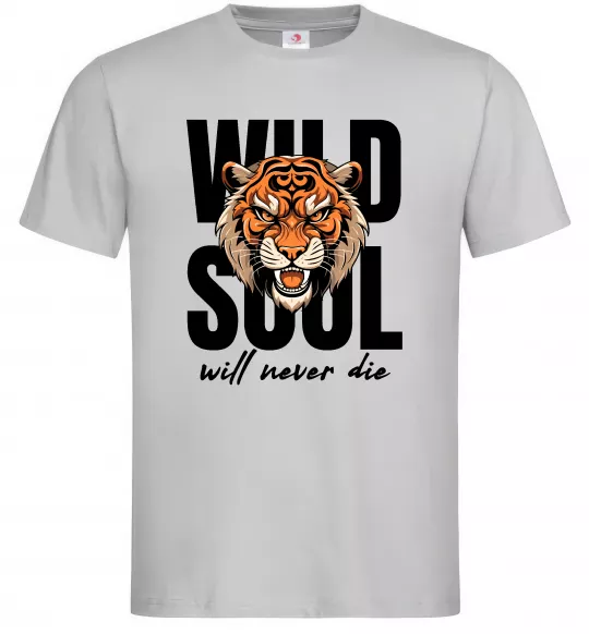 Чоловіча футболка Wild soul Сірий фото