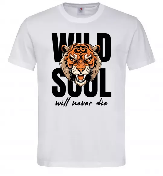 Чоловіча футболка Wild soul Білий фото