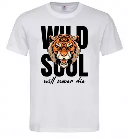 Мужская футболка Wild soul Белый фото