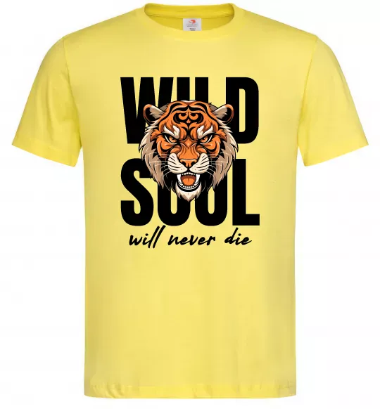Чоловіча футболка Wild soul Лимонний фото